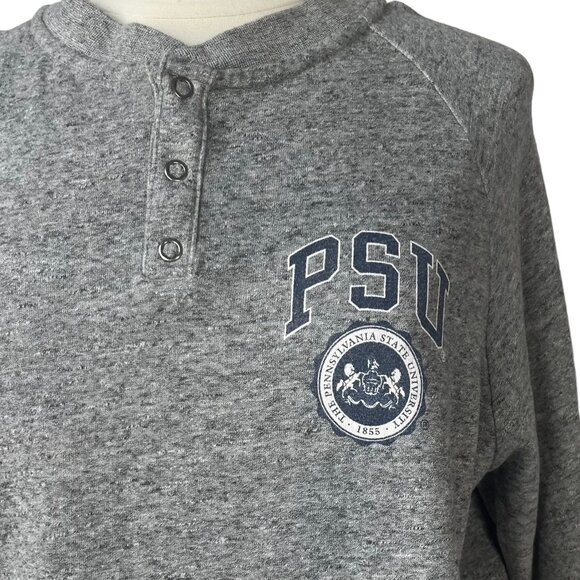 Penn State Snap Sweatshirt Womens Large Gray Tailgate Fanwear - Picture 5 of 12
